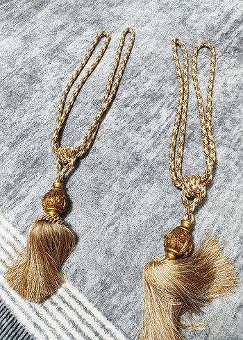 Bej Bohem Nakışlı Perde - Görsel 4