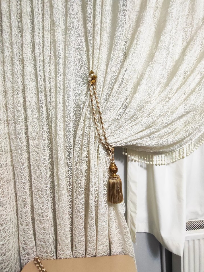 Bej Bohem Nakışlı Perde - Görsel 3