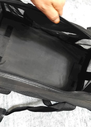 Siyah Taşınabilir Evcil Hayvan Taşıma Çantası - Görsel 8