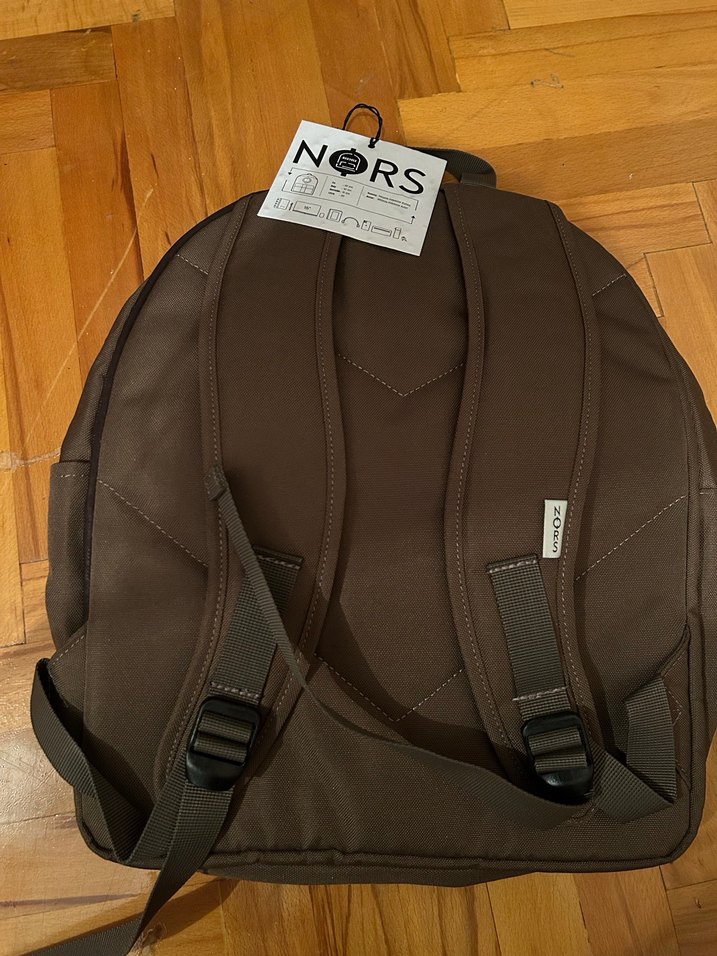 Kahverengi Deri Kadın Sırt Çantası - Görsel 2