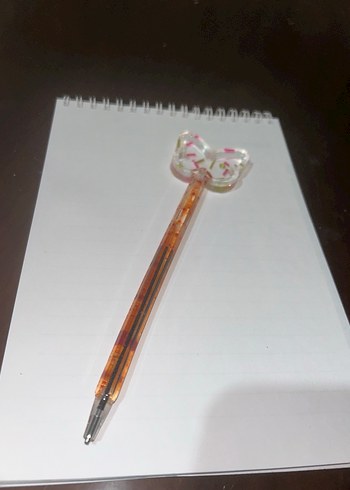 Turuncu Kelebek Tasarımlı kalem - Görsel 3