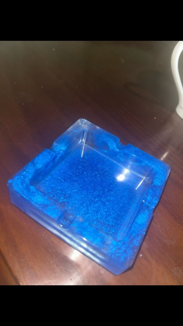 Kare Mor mavi küllük epoksi tasarımlı - Görsel 2