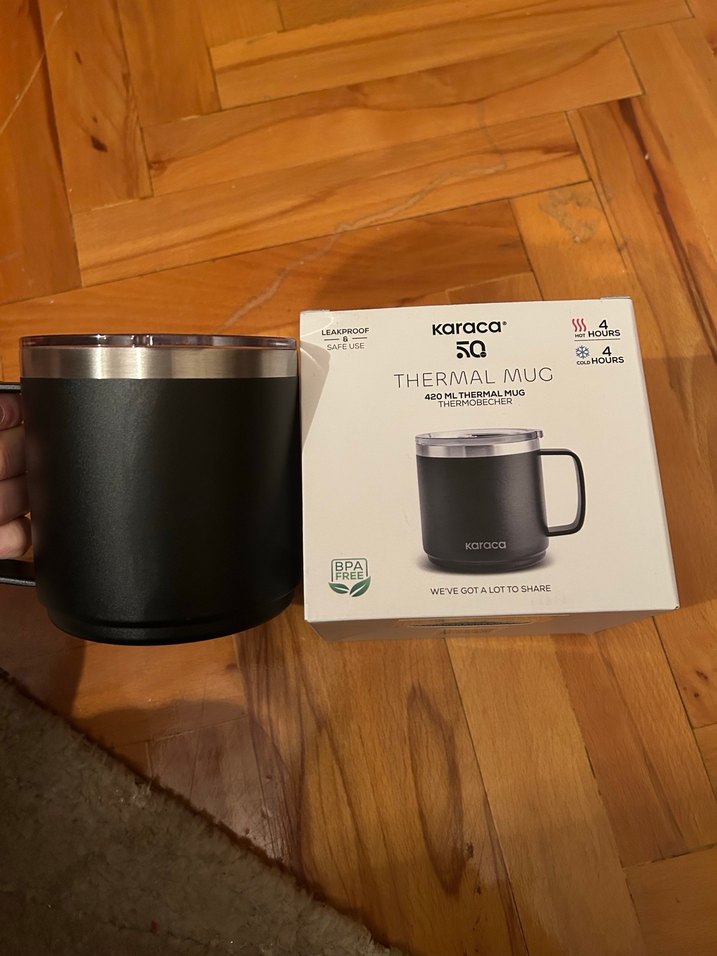 Karaca Siyah Termal Kupa 420cl - Görsel 2