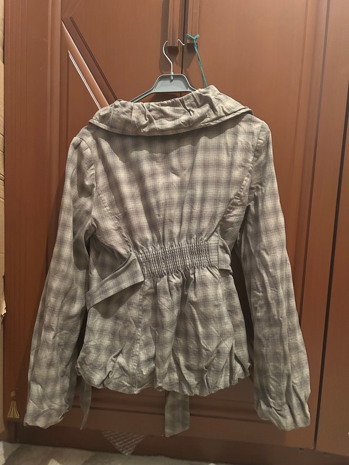 Düğmeli Bej Midi  Kaban - Görsel 2