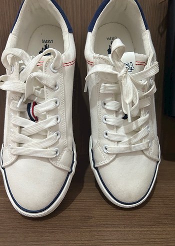 39 Beden U.S. Polo Assn. Beyaz Kadın Spor Ayakkabı