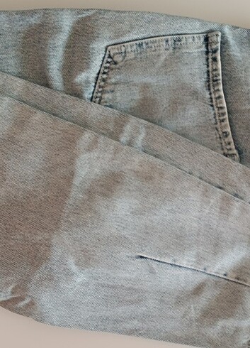 Mom Jeans Kot Pantolon