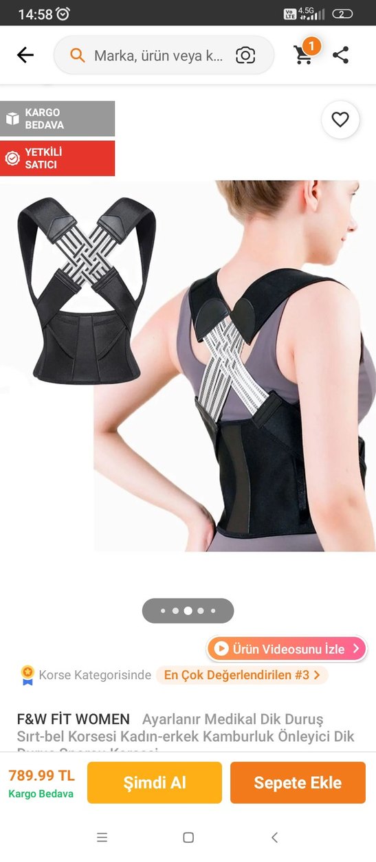 Beyaz Baskılı Normal Boy Göğüs Korsesi - Görsel 2