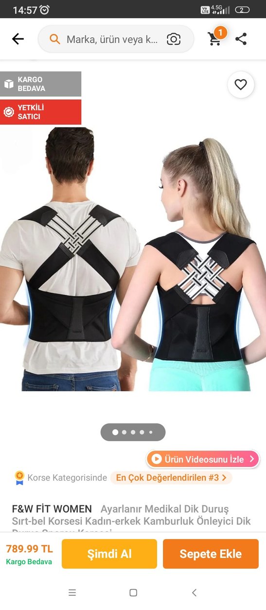 Beyaz Baskılı Normal Boy Göğüs Korsesi - Görsel 3