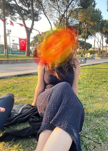 Siyah Yüksek Yakalı Midi Triko Elbise - Görsel 2