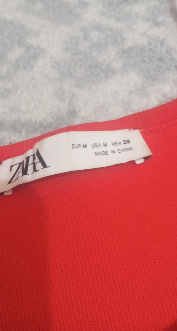 Düğmeli Kısa Kollu Kırmızı Hamile Hırka - Görsel 4