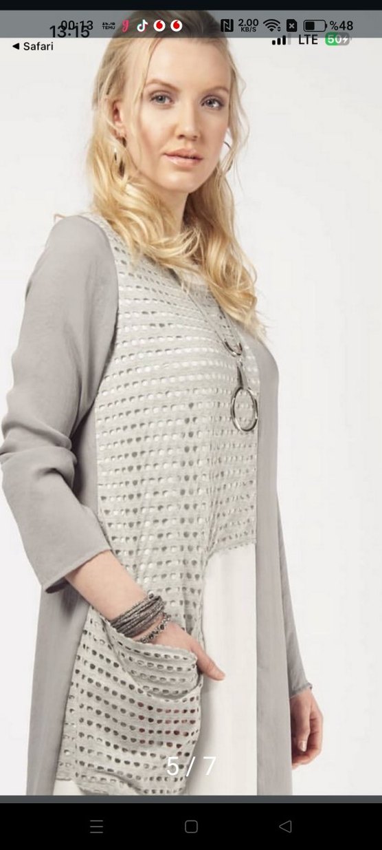 Gri Uzun elbise - Görsel 3