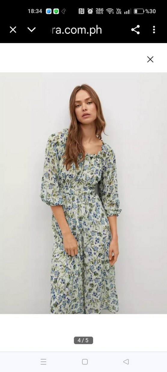 Bohem Renkli Mini Elbise - Görsel 5