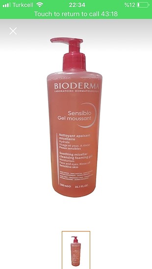 Bioderma sensibio gel moussant