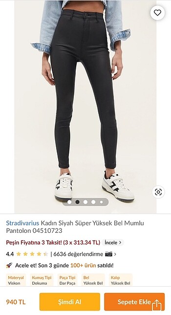 32 Beden siyah Renk Stradivarius Mumlu Pantolon
