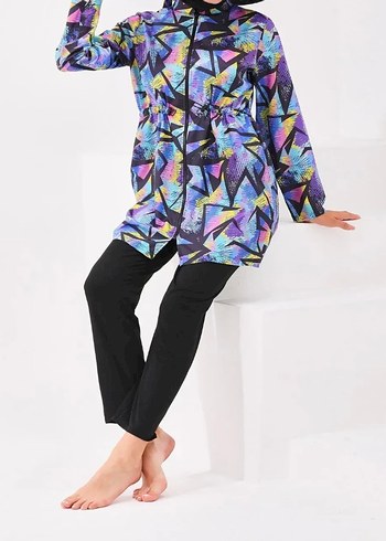 Fermuarlı Tesettür Mayo - Görsel 3