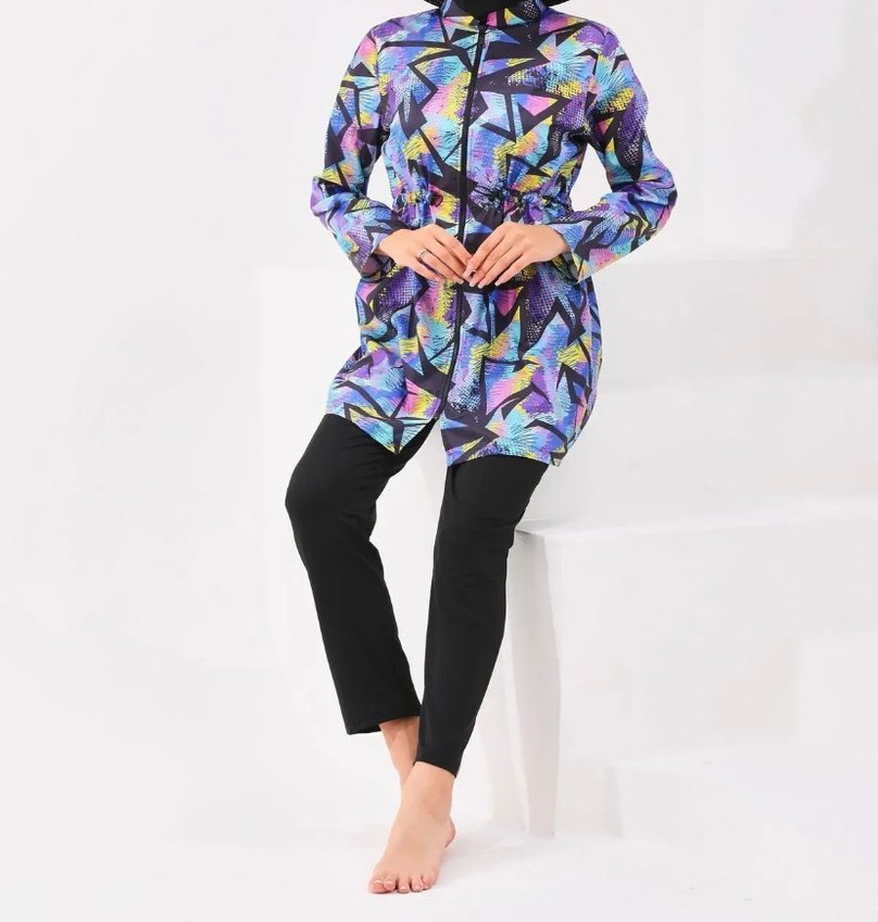 Fermuarlı Tesettür Mayo - Görsel 4