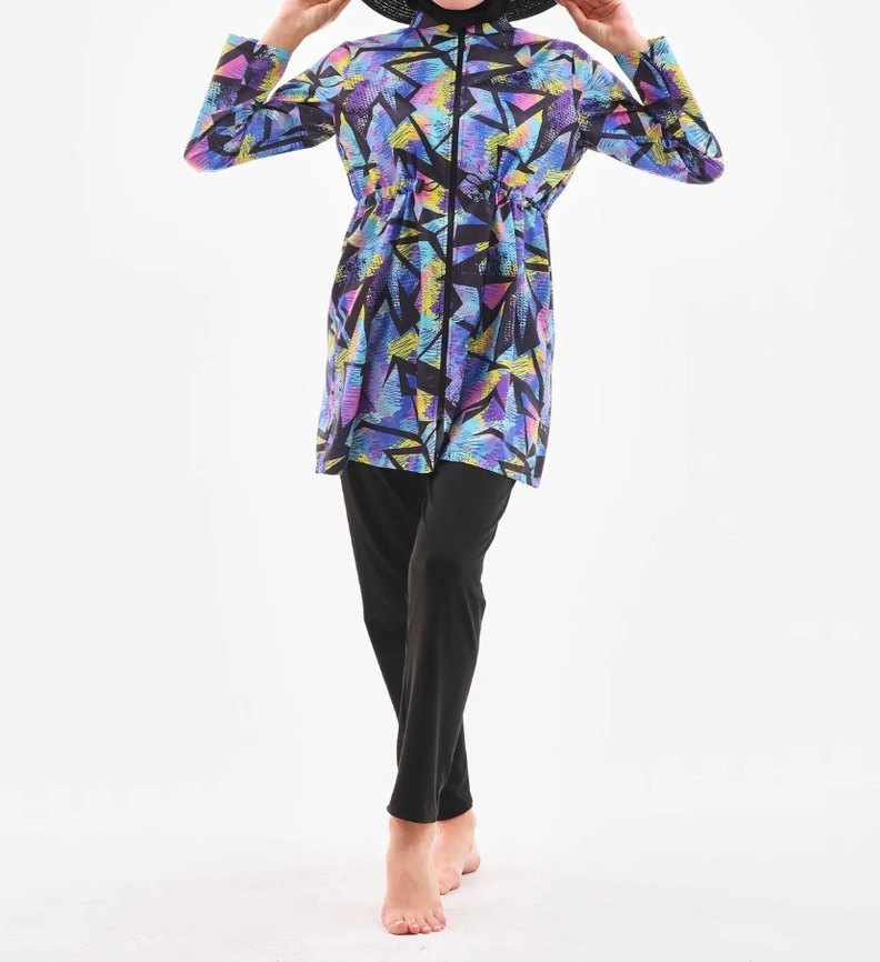 Fermuarlı Tesettür Mayo - Görsel 5