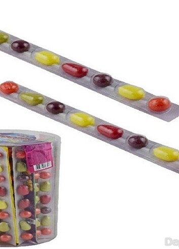 Beden Renk MEYVE SEKİLLİ SERİT SAKİZ 42 ADET