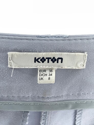 36 Beden gri Renk Koton Kumaş Pantolon %70 İndirimli.