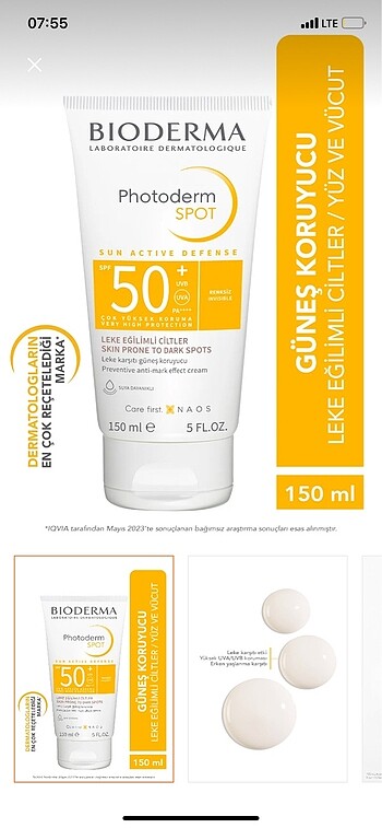 Bioderma güneş kremi