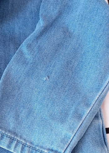 5 Yaş Beden mavi Renk Kız Çocuk Mavi Denim Uzun Kollu Tulum