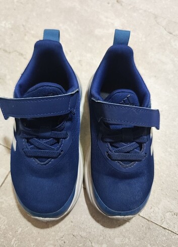 25 Beden lacivert Renk Adidas fortarun elastik bağcıklı üst kayış koşu ayakkabısı