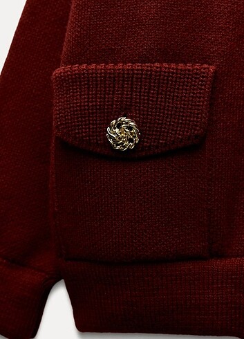 m Beden bordo Renk Zara kalin triko hirka