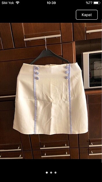 Kısa Mini Kumaş Etek