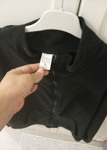 Siyah Fermuarlı Erkek Polar Sweatshirt