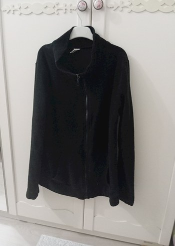 Diğer Siyah Fermuarlı Erkek Polar Sweatshirt