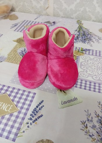 Kızlar için Pembe Sıcak Ev Terliği - Görsel 3