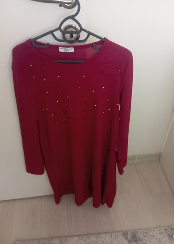 Diğer Diger Bordo Uzun Kollu Triko Tunik