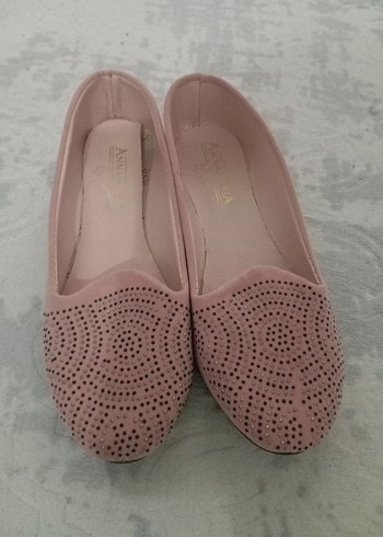 Pembe Dolgu Topuklu Kadın Babet