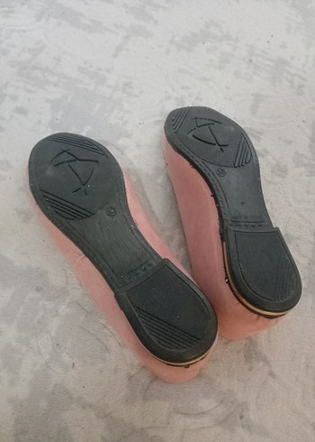 38 Beden pembe Renk Pembe Dolgu Topuklu Kadın Babet