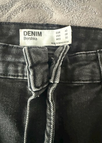 40 Beden gri Renk Kadın Kot Pantolon, Normal Boy