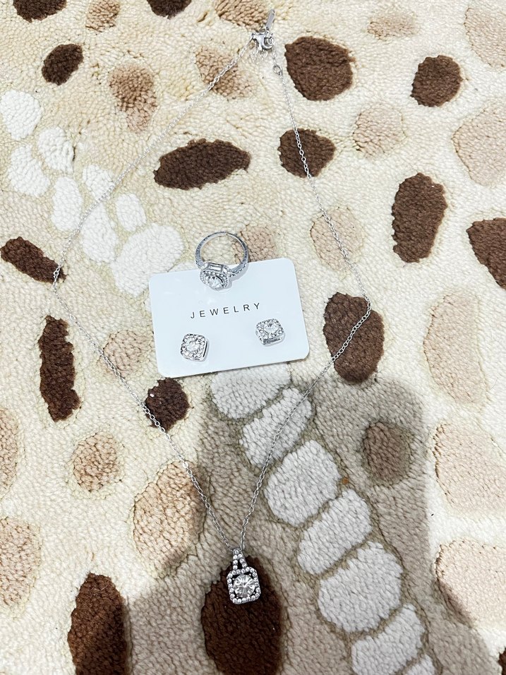 Kolye yüzük küpe seti - Görsel 2