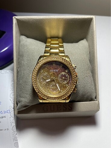 Guess Guess altın renk orjinal saat
