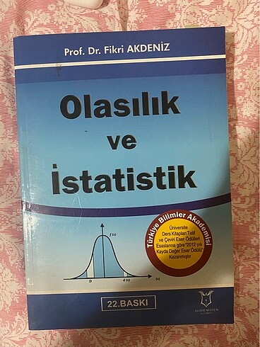 olasılık ve istatistik akademisyen kitabevi