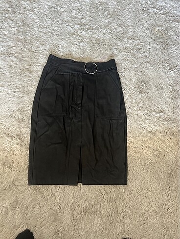 Bershka Deri Etek