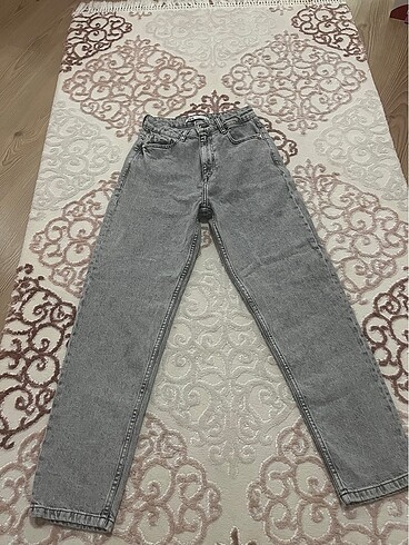 Zara Gri Mom Jean Pantolon