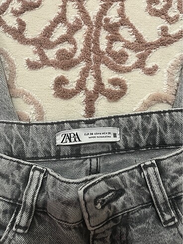36 Beden Zara Gri Mom Jean Pantolon