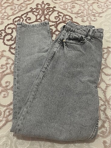 36 Beden gri Renk Zara Gri Mom Jean Pantolon