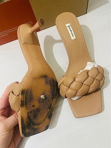 37 Beden ten rengi Renk Stradivarius Kısa Topuklu Ayakkabı