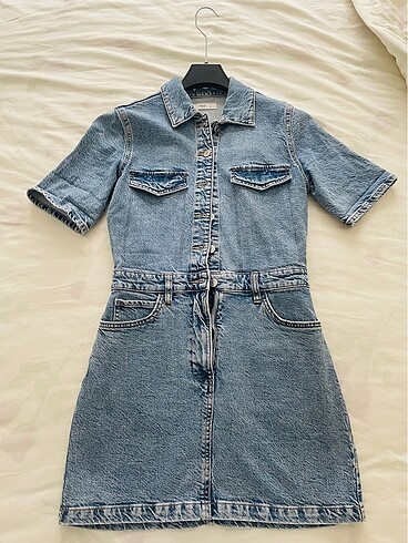 Mango Mango denim elbise