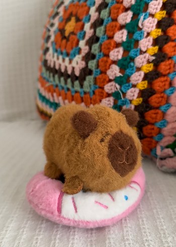  Beden Kapybara Pastel Renkli Peluş Donut Oyuncak