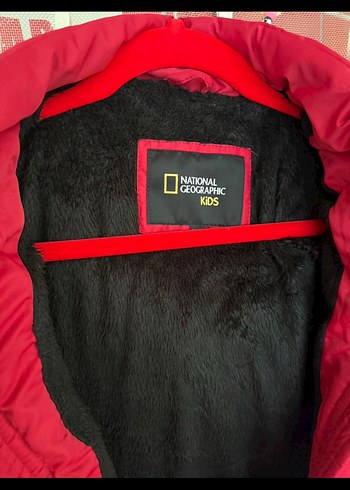 Erkek-kıZ çocuk  Kırmızı Düğmeli Street Wear Kaban - Görsel 8