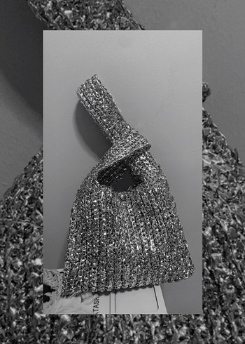 Parlak Altın Renkli Yılan Desenli Kadın El Çantası - Görsel 6