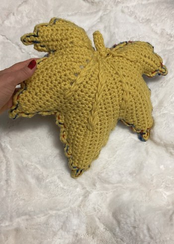 Renkli yaprak modeli yastık - Görsel 2