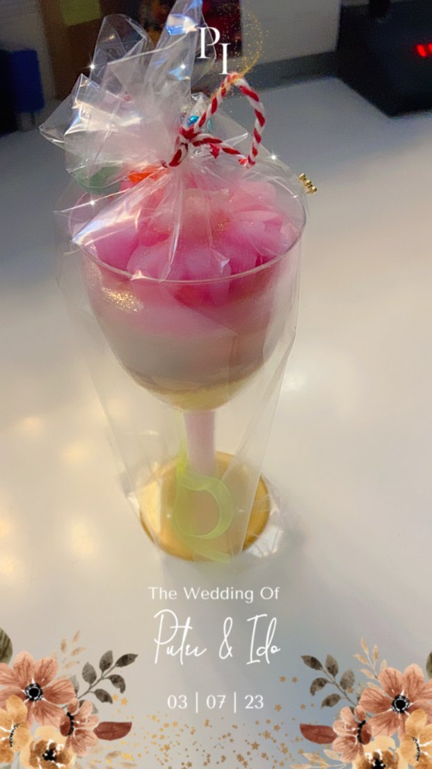 Pastel Pembe Katmanlı Mum - Görsel 2