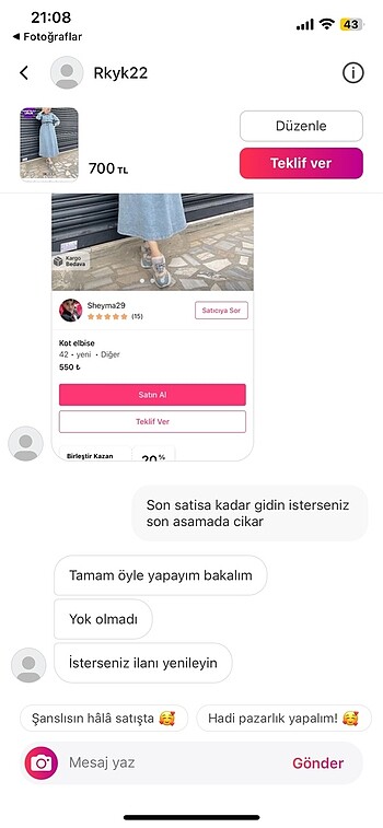 Kot elbise